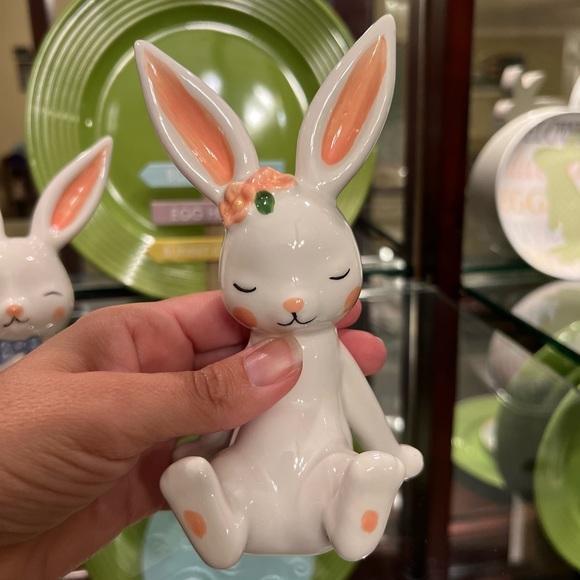 Cutest Bunny Set of 3 Perfect Spring Easter Decor NEW Girl & Boy Bunny Unique - Picture 13 of 16